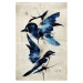 Ilustrace Blue Birds, Treechild, 26.7 × 40 cm