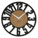 Flexistyle z220 - nástěnné hodiny z přírodního dubu černé