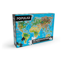 POPULAR - Puzzle - Mapa světa, 160 ks – AN