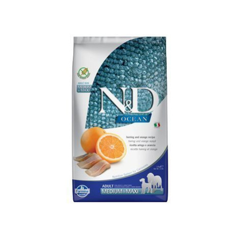 N&D OCEAN DOG GF Adult M/L Herring & Orange 2,5kg