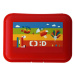 MAC TOYS - Déčko svačinový box s přihrádkou červený