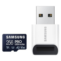 Samsung PRO Ultimate/micro SDXC/256GB/200MBps/UHS-I U3 / Class 10/+ Adaptér/Modrá