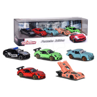 Autíčka Porsche Edition Majorette kovová 7,5 cm délka sada 5 druhů v dárkovém balení