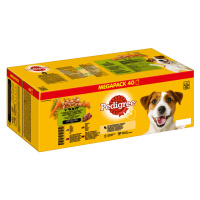 Pedigree čerstvé kapsičky v multibalení - 40 x 100 g - 4 varianty v omáčce