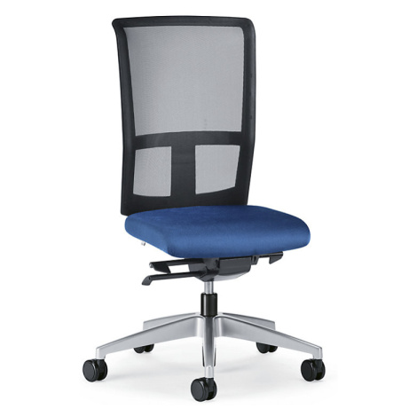 interstuhl Kancelářská otočná židle GOAL AIR, výška opěradla 545 mm, jasně stříbrný podstavec, e