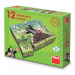 Dino Kostky kubus Krtek a přátelé dřevo 12ks v krabičce 21x18x4cm