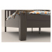 Masivní postel z bukového dřeva Celin K2, barva BK10 palisandr, 90x200 cm