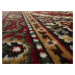 Alfa Carpets  Kusový koberec TEHERAN T-102 red kruh - 190x190 (průměr) kruh cm