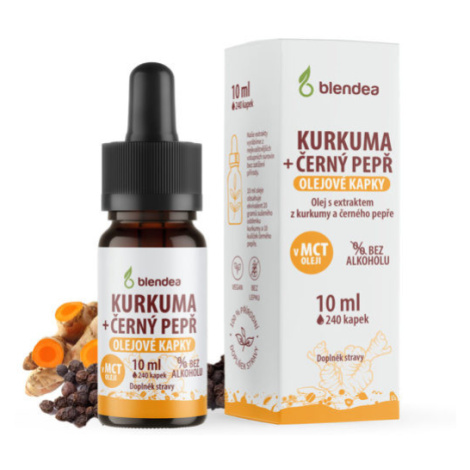 Blendea Kurkuma+černý pepř olejové kapky 10 ml