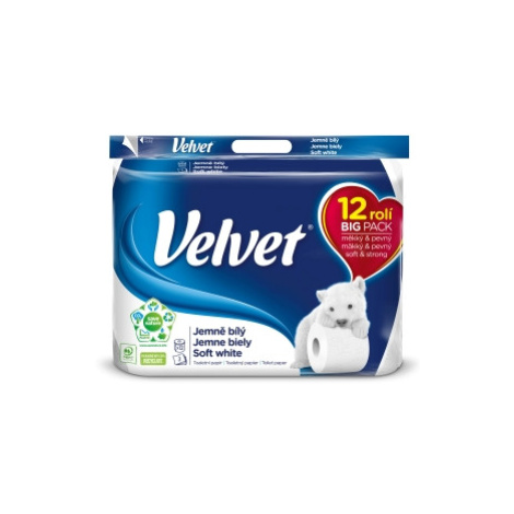 Velvet toal papír 3vrstvý (12ks/balení) bílá COTTON VELVET