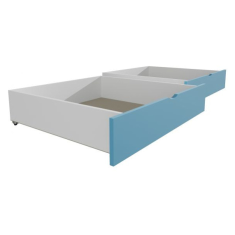 Úložné prostory 2ks modrá pro postel s přistýlkou FOR LIVING