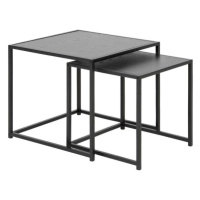 Konferenční stolek Benato (50x45x50 cm, černá)
