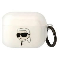 Pouzdro Karl Lagerfeld AirPods Pro cover transparent Karl`s Head (KLAPHNIKTCT)