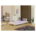 Benlemi Dřevěná jednolůžková postel SIMPLY Zvolte barvu: Světle modrá, Zvolte rozměr: 120x200 cm