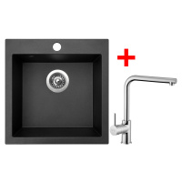 Sinks VIVA 455 Metalblack + Elka VIVA 455 Metalblack + Elka