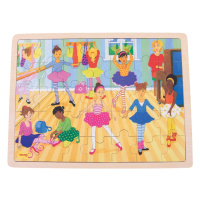Bigjigs Toys Dřevěné puzzle - Baletky, 35 dílků