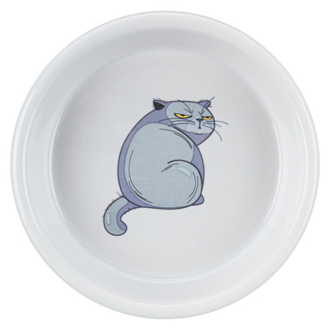 Trixie Keramická miska s motivem kočky 250 ml - 250 ml, Ø 13 cm