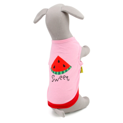 Vsepropejska Tyras letní tričko pro psa Barva: Růžová, Délka zad (cm): 18, Obvod hrudníku: 27 - 
