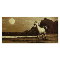 Koberec Makata - Cválající kůň, béžový