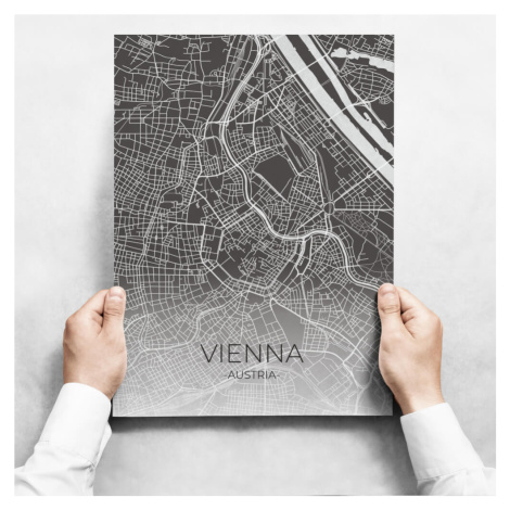 Sada obrazů - Map Of Vienna INSPIO