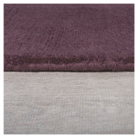 Kusový ručně tkaný koberec Tuscany Textured Wool Border Purple 120x170 cm