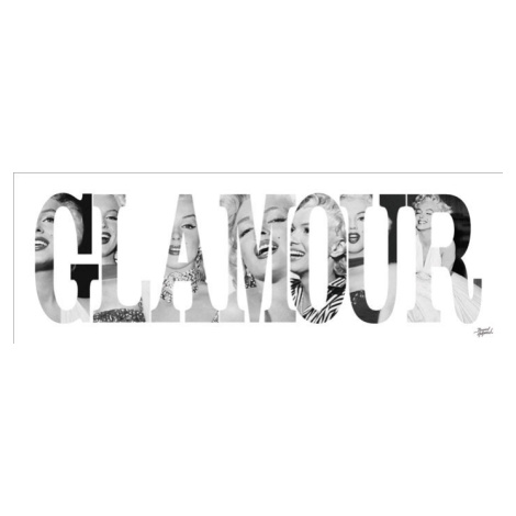 Umělecký tisk Marilyn Monroe - Glamour - Text, 95x33 cm Pyramid