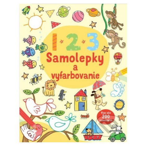 123 Samolepky a vyfarbovanie - kniha z kategorie Úkoly pro děti Svojtka&Co.