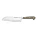 WÜSTHOF CLASSIC COLOUR Nůž Santoku s dutými výbrusy, Velvet Oyster, 17 cm