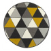 Koberec Luna 502902/89925 žlutý / šedý
