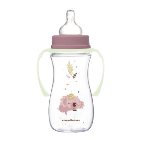 Canpol Babies CANPOL 35/238 Antikoliková láhev 300ml Easy Start Sleepy Koala růžová