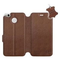 Flip pouzdro na mobil Xiaomi Redmi 4X - Hnědé - kožené - Brown Leather