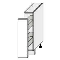 ArtExt Kuchyňská skříňka spodní PLATINIUM | D15 s cargo košem Barva korpusu: Bílá