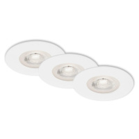 BRILONER 3ks sada LED vestavné svítidlo, pr. 9 cm, 5 W, bílé BRI 7047-036