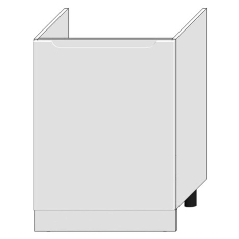 Kuchyňská skříňka Zoya D60zl Pl bílý puntík/bílá BAUMAX