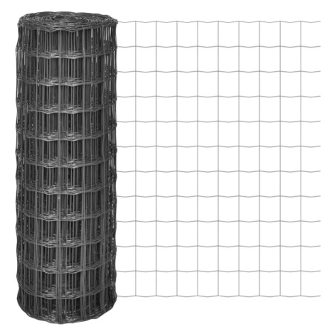 vidaXL Euro plot ocel 10 x 1,5 m šedý