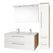 MEREO Bino, koupelnová skříňka 121 cm, bílá/dub CN673S