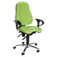 Topstar Kancelářská otočná židle SITNESS 10, s přestavitelnými područkami, světle zelená