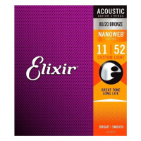 Elixir Acoustic 80/20 Bronze with NANOWEB .011 - .052