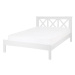 BELIANI postel TANNAY 140 × 200 cm, dřevěná, bílá
