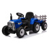 mamido  Elektrický traktor s vlečkou T2 modrý