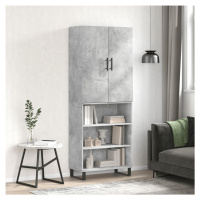 vidaXL Skříň highboard betonově šedá 69,5x34x180 cm kompozitní dřevo