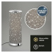 BRILONER LED stolní lampa s hvězdným nebem, pr. 13 cm, 5 W, šedá-chrom BRILO 7334-014