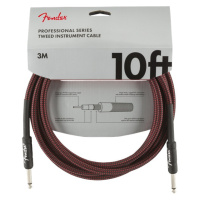 Fender Professional Series 10' Instrument Cable Red Tweed