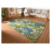 Kusový koberec Flair 105617 Tropical Leaves Turqouise Green – na ven i na doma 160x235 cm