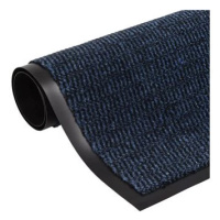 Protiprachová obdélníková rohožka všívaná 90x150cm modrá