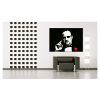 Ručně malovaný POP ART obraz THE GODFATHER VITO CORLEONE 70x100 cm