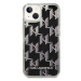 Karl Lagerfeld KLHCP14SLMNMK hard silikonové pouzdro iPhone 14 6.1" black Liquid Glitter Monogra