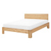 BELIANI postel s lamelovým roštem ROYAN 160 × 200 cm, dřevěná