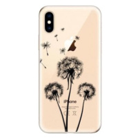 iSaprio Three Dandelions - black pro iPhone XS