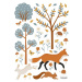 Arch samolepek 30x42 cm Woodland Animals & Fox – Lilipinso
